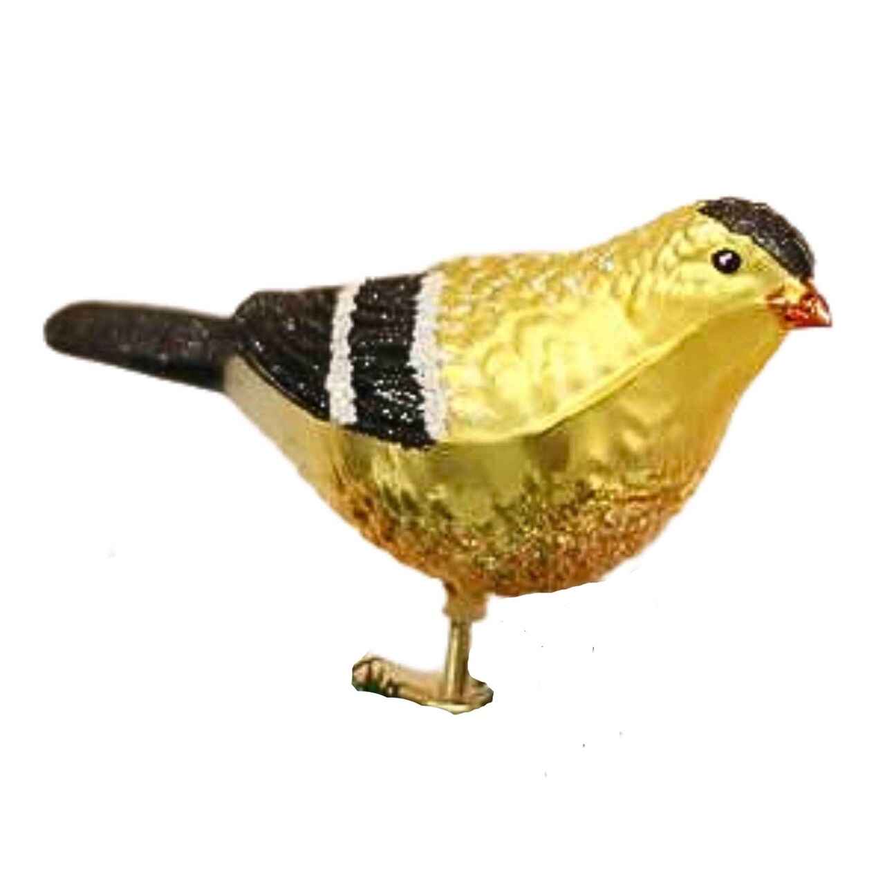Old World Christmas 3.0 Inch Clip On American Goldfinch Tree Ornament , Ornament Wildlife Bird Finch
